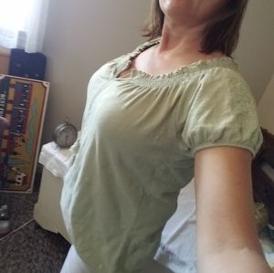 Peasant style summer blouse